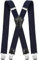 Decalen Hosenträger für Herren Breit 4 cm mit sehr Starken 4 Metall Clip Lang Einheitsgröße für Männer und Damen Einstellbar und Elastisch X Style (Marineblau)