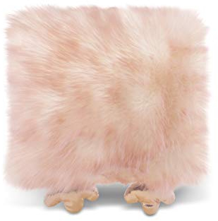 NICI Kuschelkissen Ente Emmalina – Flauschiges Kuscheltierkissen für Kinder und Erwachsene – Quadratisches Stoffkissen für Sofa, Bett & Kindergarten, 40x40 cm, weiß/lila, 46633