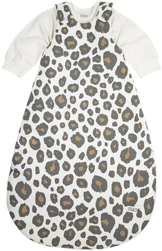 Meyco Baby Panther Schlafsack 2-teilig, gefüttert (aus 100 % Baumwolle, mit Rundum-Reißverschluss, hautfreundlich, Faltenresistent, Größe: 74 / 80), Neutral