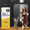 PROTECTO 2-Pack Ultra Durable Door Protector for Dogs – 75x50 cm Clear Cat Scratch Protector | Easy to Install Anti Scratch Door Guard for Dogs and Cats - Protection for Furniture, Walls and Windows