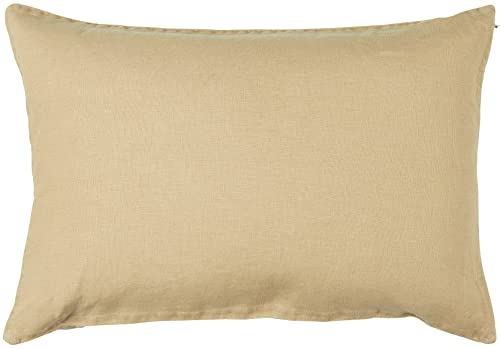 Ib Laursen Kissenhülle Dekokissen Zierkissen Sofakissen Kissenbezug cafe creme 60x40, Leinen
