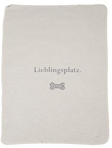 David Fussenegger [W0724] Haustierdecke Lieblingsplatz rohweiß, 90x70 cm