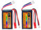 2PCS 7.4V 2S 50C 800mAh Batería de Litio para vehículos de Control Remoto SCX24,Compatible con la mayoría de los vehículos, Camiones y Drones RC de 1/10, 1/16, 1/18, 1/24 Proporciones