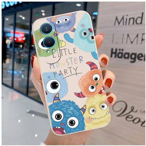 Bonita Funda Compatible con OnePlus Nord CE4 Lite 5G - Cómoda Case TPU Suave Monstruo Cereza Dibujos Animales Cover