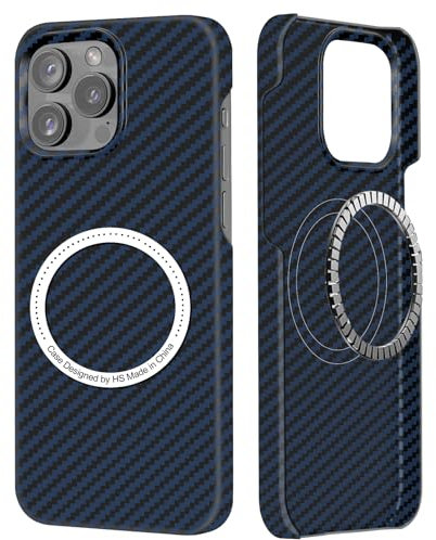 Carbon Fibre for iPhone 12 Pro Max Case, Carbon Texture Mobile Phone Case Made of Real Aramid Fibre, Ultra Thin and Lightweight with Magnetic, Cover Case for iPhone 12 Pro Max Case Carbon Fibre Design