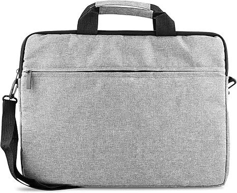 jumper Borsa per computer portatile da 15,6 pollici, impermeabile, borsa per notebook, grigio.