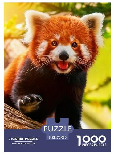 Jigsaw Puzzles 1000 Pieces Red Panda Jigsaw 70x50cm/1000pcs Gift For Kids Animal Stress Reliever Educational Games DIY Cardboard