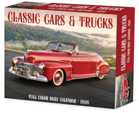 Classic Cars & Trucks 2026 5.4 X 6.2 Box Calendar