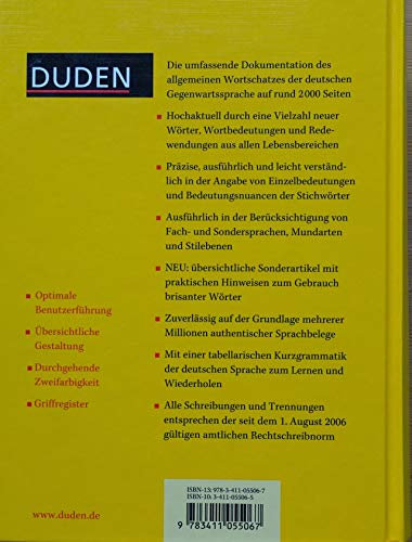Duden - Deutsches Universalwörterbuch: Das umfassende Bedeutungswörterbuch der deutschen Gegenwartssprache