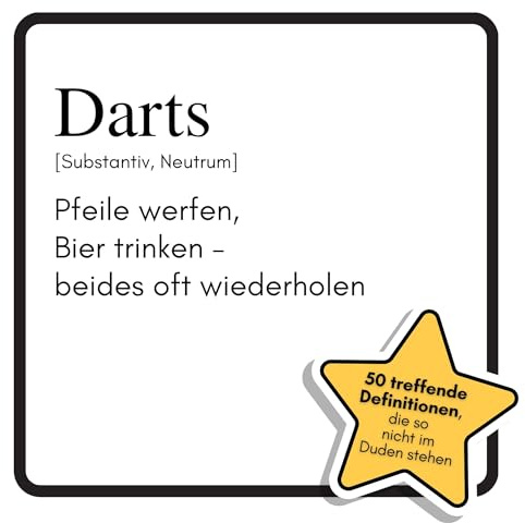Darts: Pfeile werfen, Bier trinken – beides oft wiederholen. Das lustige Geschenkbuch für Mann, Frau, Kollege, Freund zu Geburtstag, Weihnachten