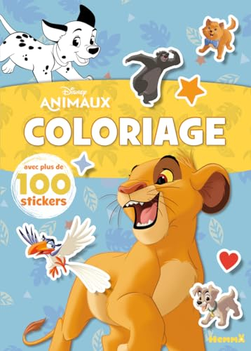 Disney Animaux - Coloriage avec plus de 100 stickers (Roi Lion)