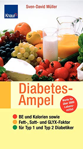 Die Diabetes - Ampel: BE und Kalorien sowie Fett-, Satt- und GLYX - Faktor für Typ 1 und Typ 2