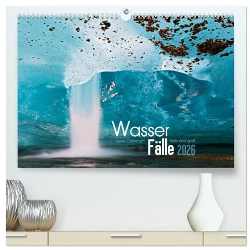 Wasserfälle klein und groß (hochwertiger Premium Wandkalender 2026 DIN A2 quer), Kunstdruck in Hochglanz: Intime Schönheit von fließendem Wasser ... Kaskaden Europas. (CALVENDO Natur)