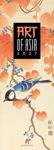 Art of Asia Kalender 2027 | Stilvoller Asien-Kalender im schlanken Hochformat (24x66 cm) | Japanische Farb-Holzschnitte | Ukiyo-e