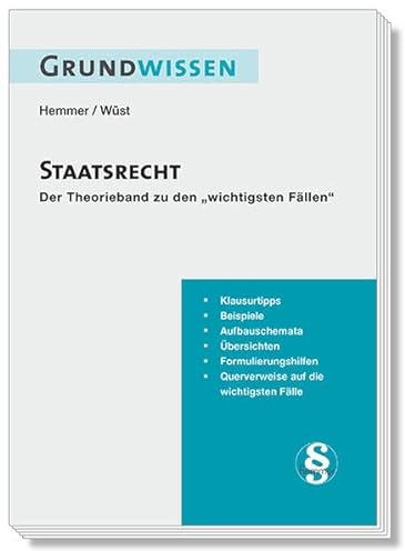 10600 - Skript Grundwissen Öffentliches Recht - Staatsrecht: Theorieband zu Die 32 wichtigsten Fälle - Staatsrecht: Theorieband zu den 32 ... Staatsrecht (Skripten - Öffentliches Recht)