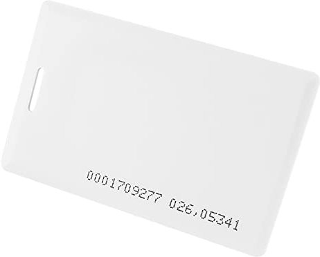 FONGWAH 30 Pièces RFID 125KHz Carte de proximité ID Tk4100 (1,8 mm d’épaisseur) Compatible avec la carte-clé du système de contrôle d’accès Em4100