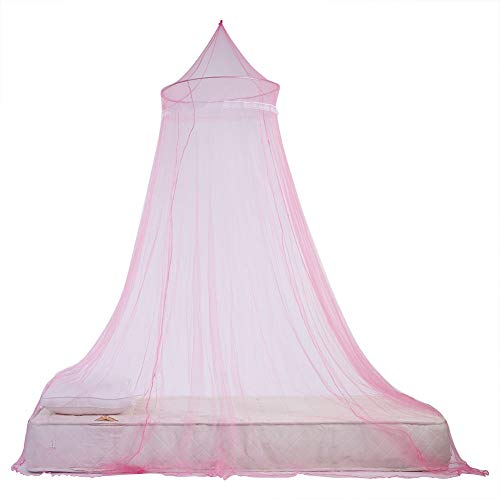 Mosquitera Malla de Malla para Cama Malla de Malla Fina Permite Que Breeze Entre y salga a la luz Elegante decoración de Dormitorio Instalación rápida y Sencilla Sin Productos químicos(Rosa)