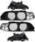 Scheinwerferglas Streuscheibe Set E39 Bj. 95-00 inkl. Blinker weiß Halogen