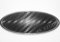 2x 123x50 mm Emblem Pflaume Folie (115x40 mm) Carbon schwarz