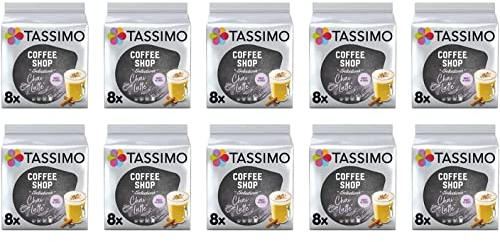 Tassimo Coffee Shop Chai Latte Dosettes de Café | Paquet de 10 (80 Portions)