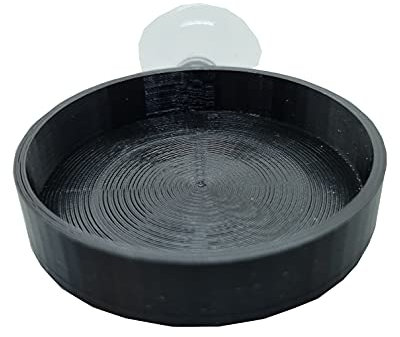 Futter-Schale mit Saugnapf Garnelen Futter Sticks (schwarz)