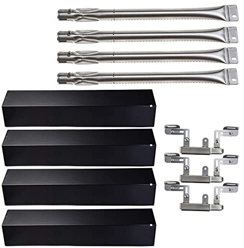 Hiorucet Grill Ersatzteile für Brinkmann 810-2410-S, 810-1420-0, 810-1420-1, 810-1470-0 Grillmodelle Grillbrenner Porzellan Heizplatte Verstellbare Trägerrohre Ersatz für Brinkman