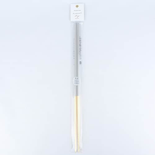 Ogishi Tadashi Shouten Cooking Chopsticks Long Bamboo Wood Saibashi 13 Inches Made in Japan (Gray)