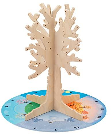 Montessori Jahreszeiten mit Jahreszeitenbaum und Jahreskreis