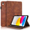 Succtopy Custodia per iPad 11 Generazione A16 11 Pollici 2025/iPad 10 Generazione 10.9 Pollici 2022 Cover in Pelle PU con Porta Penna Custodia Protettiva con Funzione di Supporto Case Marrone