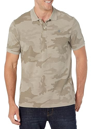 G-Star Men's Dunda Slim Allover Polo, Multicolour (elephant skin line camo D22252-C335-G154), L