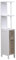 Tendance Säule Petit Espace MDF Weiss 2 Regale 2 türen facon Eiche alt - Stockholm