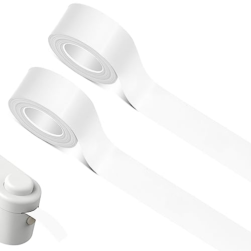 2 Rollen Thermo-Etikettenband L1/Q1/M1, 16 mm x 4 m Kompatibel Etikettenband, Selbstklebende Etikettenband Personalisiert für Ettikettendrucker