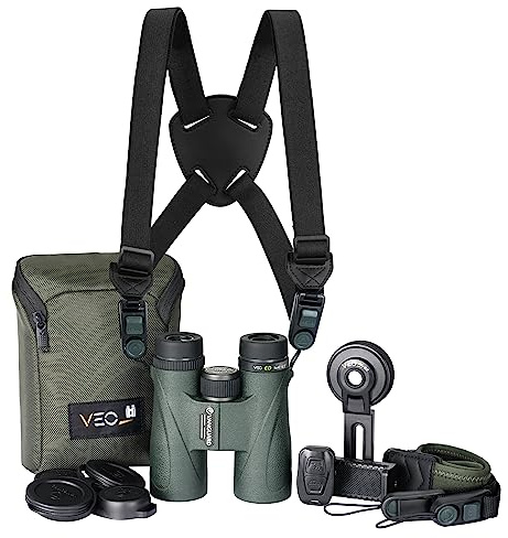 Vanguard Veo ED 1042BDL - Optik Bundle mit Zubehör | Mit Adapter für Handy, Gurt, Gurt und Schutzhülle, Beobachtung, ED-Objektive, wasser- und beschlagfest