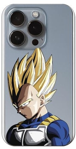 Personalaizer Official Dragon Ball Z Vegeta Super Saiyan Flexible TPU Silicone Case for iPhone 15 Pro - Printed Design