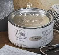 Vintage Paint Effect Paint Wandfarbe Möbelfarbe 250ml Soft Beige
