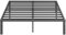 Furnitui 40,6 cm hohe Plattform, California-King-Bettgestell, Metall, kein Boxspringbett erforderlich, einfache Montage, geräuschfrei, stabil, Schwarz