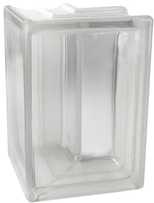 Basic Glasbaustein Vollsicht klar Eckstein, 13,2/13,2x19x8 cm