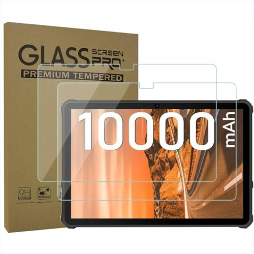 AKNICI 2-Stück PanzerglasFolie Schutzfolie für OUKITEL RT1 Rugged Outdoor Tablet 10.1 Zoll, Gehärtetem Glas Panzerglasfolie Displayschutz für OUKITEL RT1, 9H Härte/Anti-Kratzer