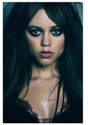 CSESTCGN Poster Schauspielerin Jenna Ortega, 11, Leinwand-Poster, Schlafzimmer, Dekoration, Landschaft, Büro, Raumdekoration, Geschenk, 50 x 75 cm