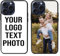 EKAM Personalised Phone Case For iPhone 16 Pro, Personalised Image/Picture/Photo Custom Design PC + Soft TPU Rubber Phone Case for (iPhone 16 Pro) Black