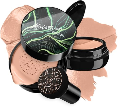 CC Make-up Foundation mit Luftkissen Mushroom Head BB Cream Make-up Foundation Feuchtigkeitsspendend CC Cream Liquid Foundation Concealer Dauerhafte Foundation Hautton gleichmäßiger Hautton