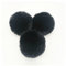 BrightGlow Kunstfell Pompon 8cm Weiche Pompons zum Basteln Groß Pom Pom Bälle Fellbommel Kunstfell-Pom-Poms DIY Pom Pom Bälle Kaninchenfell Bommel für Mützen Beanies Tasche Schwarz 10 Stück