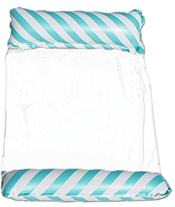 Aufblasbare schwimmende Lounge-Bett, Schwimmbad, Floß, Wasserhängematte, Blau, 122 x 70 cm