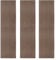 Acoustic Slat Wall Panels x 3 Dark Walnut Luxury 3D Wood Veneer Modern Feature Slatted Panelling Interior Wall or Ceiling 2400mm x 600mm Felt Backing Sound Absorbing Easy Installation Fixing Kit