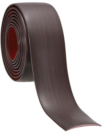 PATIKIL Self Adhesive Floor Transition Strip 4cm x 6 Meters Vinyl Flat Divider Flooring for Joining Floor Gaps Carpet Transition Floor Tiles, Red Oak