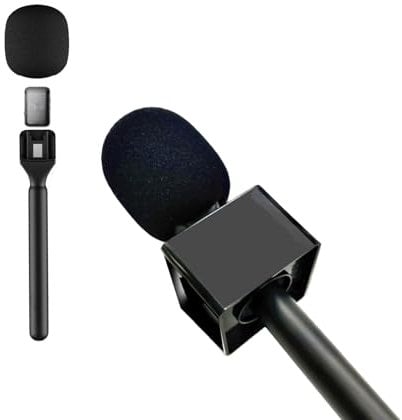 Stand for DJI Mic Mini/1/2 / Rode Wireless GO II Magnetic Handle Rig Mic Flag Interview Lavalier Wireless Microphone Adapter Holder Handheld Mount for Hollyland Lark M1 /C1 / 150 / for Synco G1/A2