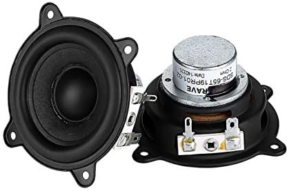 TGPGZHZFNA 2Pcs 2.5 Inch Bass Speaker 2 Ohm 15W Audio Sound Woofer Loudspeaker Compatible With Pill XL Speakers Compatible With BEATS Bookshelf speaker