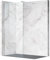 Balneo Chrome Paroi de Douche - Verre Trempé 8 mm Sécurisé - Finition Acier Élégante - Hydrofybette Easy Clean - Installation 90 x 200 cm - Flexible à Droite/Gauche - Montage Sans Perçage
