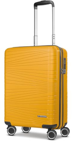 Franky Dallas 3.0 Hartschalen-Trolley mit 4 Rollen S 55 cm | Ausgestattet mit TSA-Schloss, Dehnfalte, Innenfächer, Leicht | Carry on Luggage für Männer-Frauen - Ideal für Flug-Geschäftsreisen