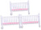 LRXIYODE 3pcs Doll Cradle Interactive Miniature Plaything for Pretend Play Design for Imagination for Boys and and Cognitive Skills